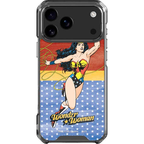 DC Comics Wonder Woman Ready to Fight iPhone 17 Pro Max Clear Case