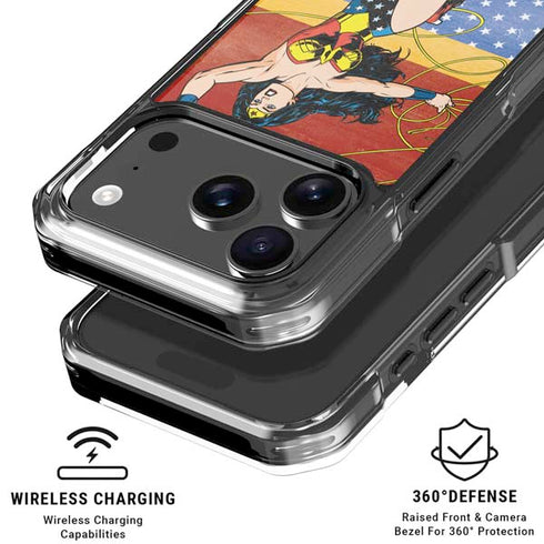 DC Comics Wonder Woman Ready to Fight iPhone 18 Pro Clear Case
