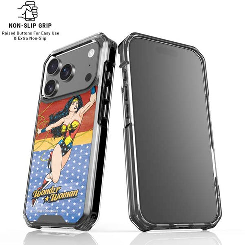 DC Comics Wonder Woman Ready to Fight iPhone 18 Pro Clear Case