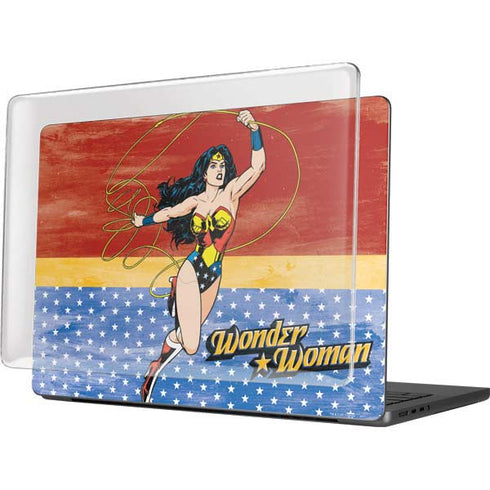 DC Comics Wonder Woman Ready to Fight MacBook Pro 14in (2021-24) Case plus Skin