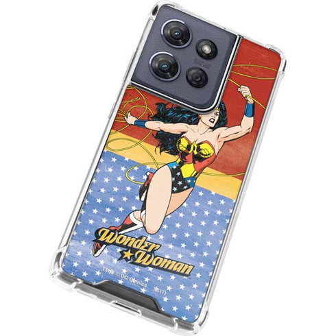 DC Comics Wonder Woman Ready to Fight Moto G Power 5G (2025) Clear Case
