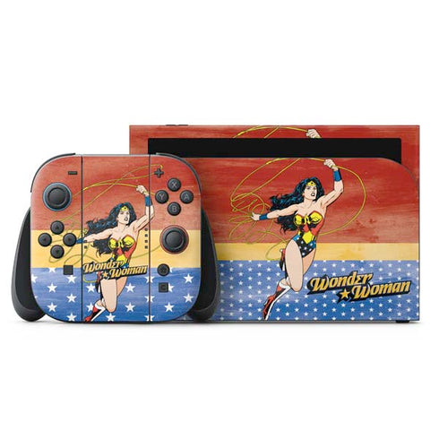 DC Comics Wonder Woman Ready to Fight Nintendo Skins
