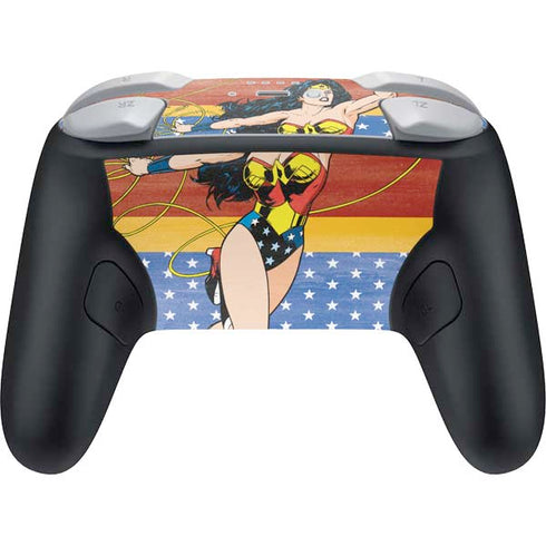DC Comics Wonder Woman Ready to Fight Nintendo Switch 2 (2025) Pro Controller Skin