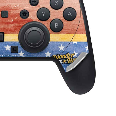 DC Comics Wonder Woman Ready to Fight Nintendo Switch 2 (2025) Pro Controller Skin