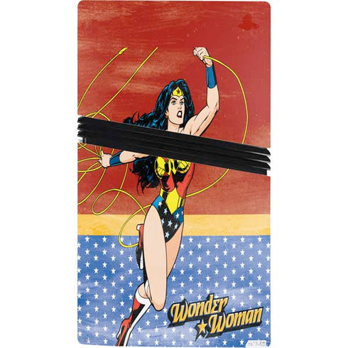 DC Comics Wonder Woman Ready to Fight PS5 Pro Console Skin
