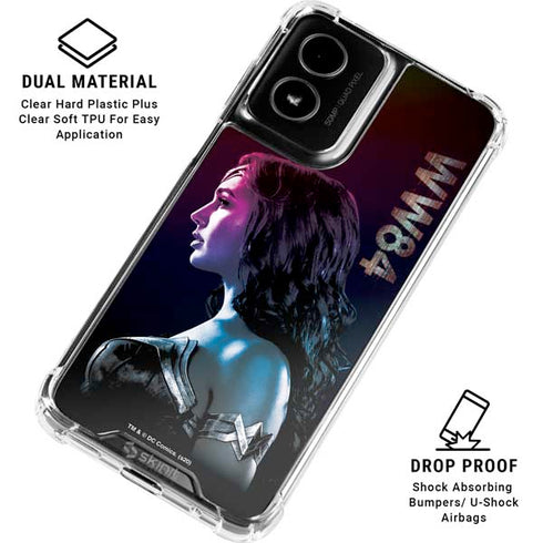 Wonder Woman 1984 (2020) Side Profile Moto G Power 5G (2024) Clear Case