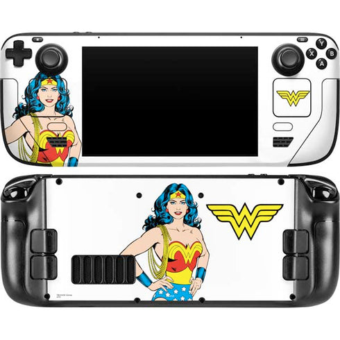 DC Comics Wonder Woman Classic Art Pose Steam Deck Handheld Gaming Computer Skin
