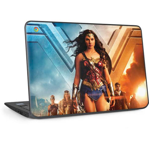 DC Comics Wonder Woman Main characters Poster HP Chromebook Skin