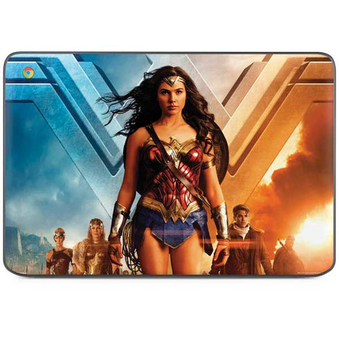 DC Comics Wonder Woman Main characters Poster HP Chromebook Skin