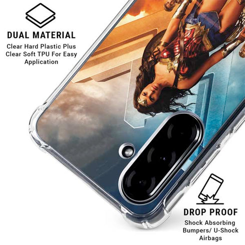 DC Comics Wonder Woman Main characters Poster Galaxy A36 5G Clear Case