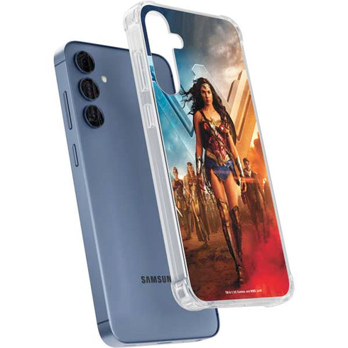 DC Comics Wonder Woman Main characters Poster Galaxy A55 5G Clear Case