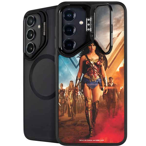 DC Comics Wonder Woman Main characters Poster Galaxy S25 Kickstand Case