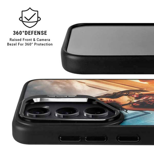 DC Comics Wonder Woman Main characters Poster Galaxy S25 Kickstand Case