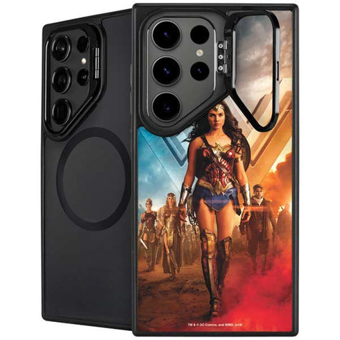 DC Comics Wonder Woman Main characters Poster Galaxy S25 Ultra Kickstand Case