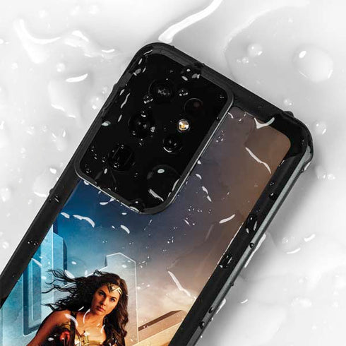 DC Comics Wonder Woman Main characters Poster Galaxy S24 Ultra Waterproof Case