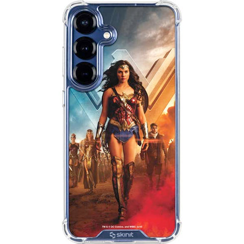 DC Comics Wonder Woman Main characters Poster Galaxy S25 Clear Case