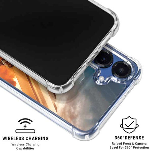 DC Comics Wonder Woman Main characters Poster Galaxy S25 Clear Case