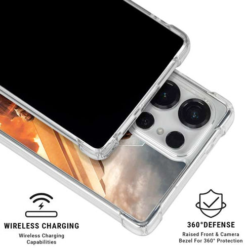 DC Comics Wonder Woman Main characters Poster Galaxy S25 Ultra Clear Case