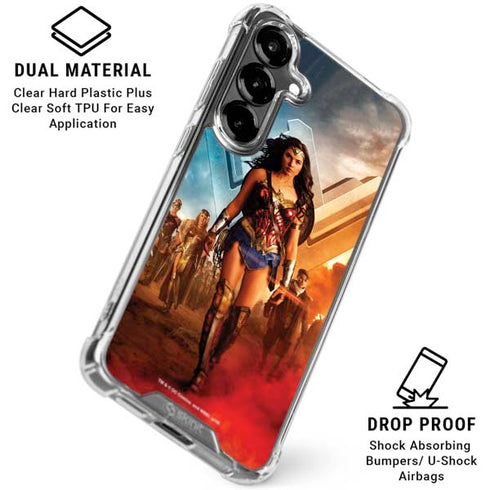DC Comics Wonder Woman Main characters Poster Galaxy S26 Clear Case