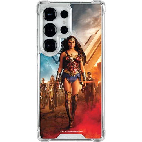 DC Comics Wonder Woman Main characters Poster Galaxy S26 Ultra Clear Case