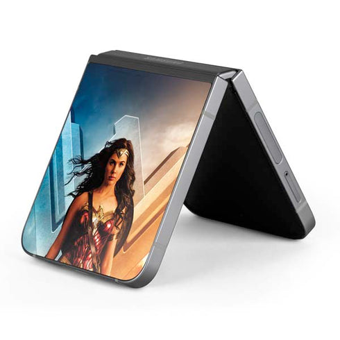 DC Comics Wonder Woman Main characters Poster Galaxy Z Flip6 Skin