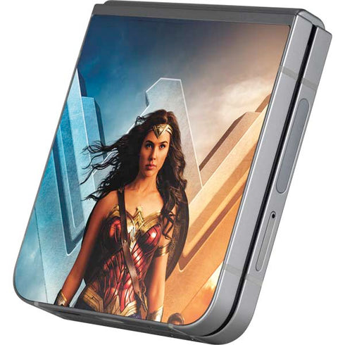 DC Comics Wonder Woman Main characters Poster Galaxy Z Flip6 Skin