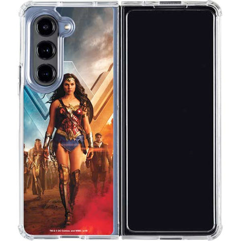 DC Comics Wonder Woman Main characters Poster Galaxy Z Fold5 5G Clear Case