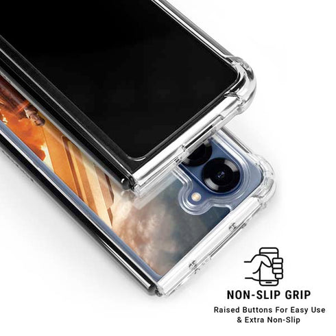 DC Comics Wonder Woman Main characters Poster Galaxy Z Fold6 Clear Case