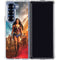 DC Comics Wonder Woman Main characters Poster Galaxy Z Fold7 Clear Case