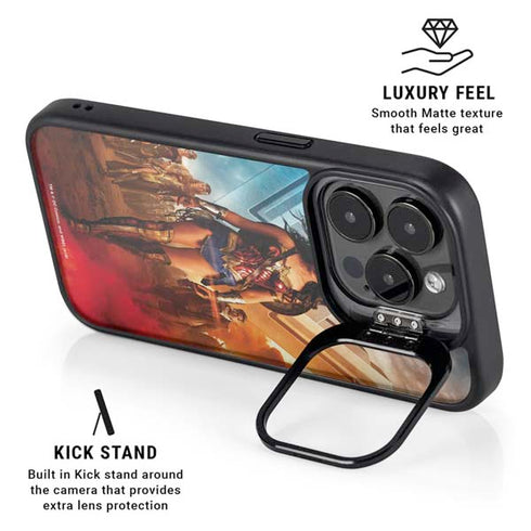 DC Comics Wonder Woman Main characters Poster iPhone 15 Pro Max Kickstand Case