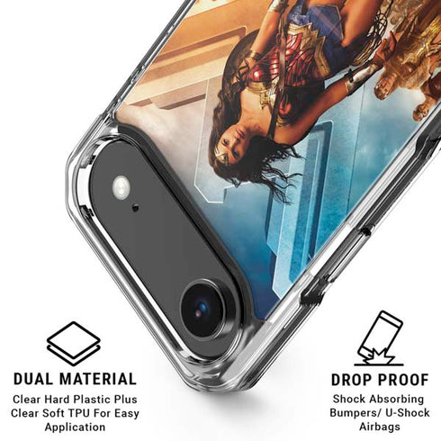 DC Comics Wonder Woman Main characters Poster iPhone 17 Air Clear Case