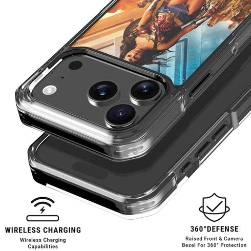 DC Comics Wonder Woman Main characters Poster iPhone 18 Pro Clear Case