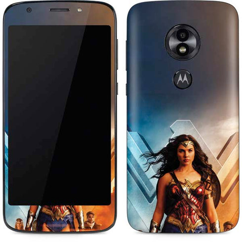 DC Comics Wonder Woman Main characters Poster Moto E5 Play Skin