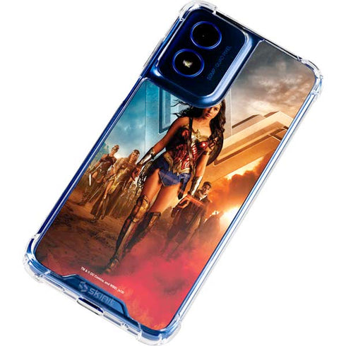 DC Comics Wonder Woman Main characters Poster Moto G Play 4G (2024) Clear Case