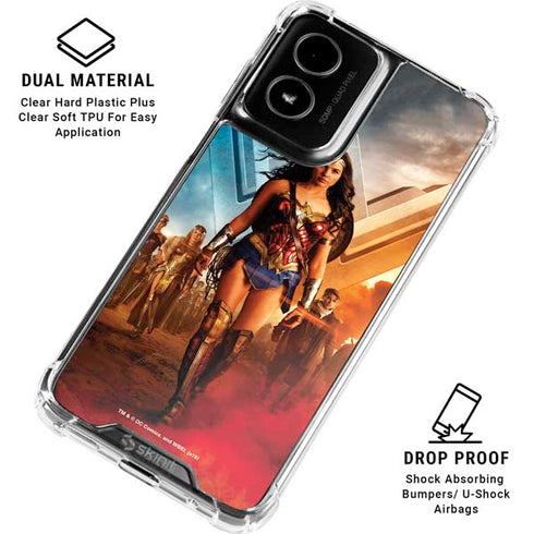 DC Comics Wonder Woman Main characters Poster Moto G Power 5G (2024) Clear Case