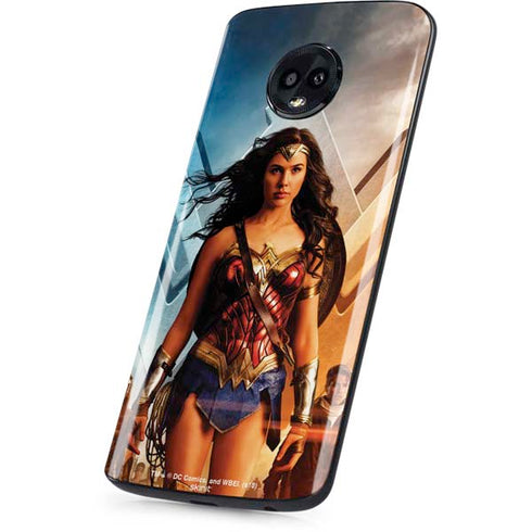 DC Comics Wonder Woman Main characters Poster Moto G6 Skin