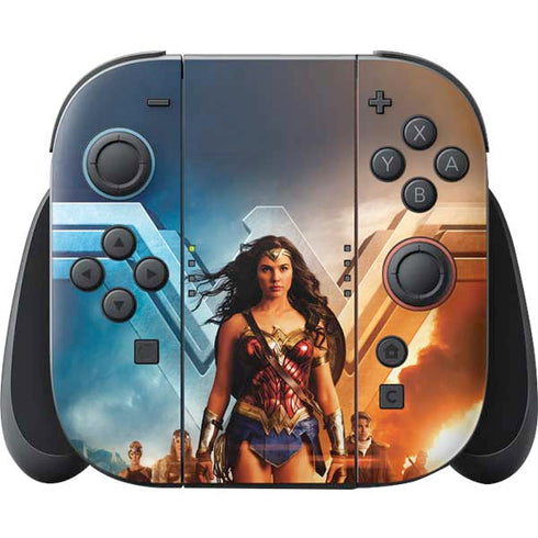 DC Comics Wonder Woman Main characters Poster Nintendo Switch 2 (2025) Joy-Con Controller Skin