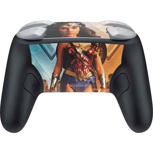 DC Comics Wonder Woman Main characters Poster Nintendo Switch 2 (2025) Pro Controller Skin