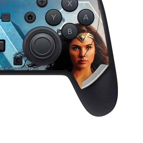 DC Comics Wonder Woman Main characters Poster Nintendo Switch 2 (2025) Pro Controller Skin
