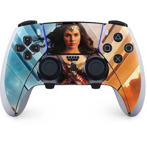 DC Comics Wonder Woman Main characters Poster PS5 DualSense Edge Pro Controller Skin