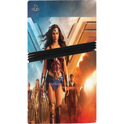 DC Comics Wonder Woman Main characters Poster PS5 Pro Console Skin