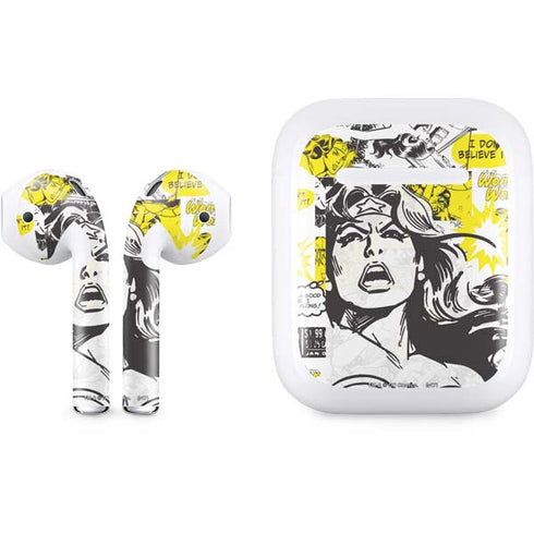 DC Comics Wonder Woman Vintage Comic Art Apple AirPods Skin