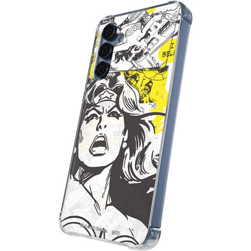 DC Comics Wonder Woman Vintage Comic Art Galaxy A35 5G Clear Case