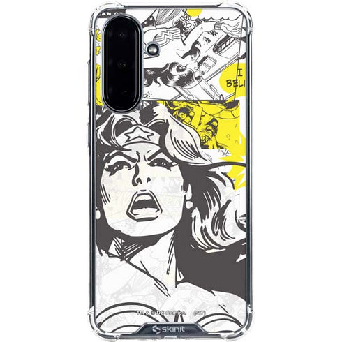 DC Comics Wonder Woman Vintage Comic Art Galaxy A36 5G Clear Case