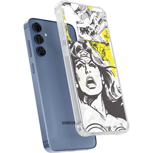 DC Comics Wonder Woman Vintage Comic Art Galaxy A55 5G Clear Case
