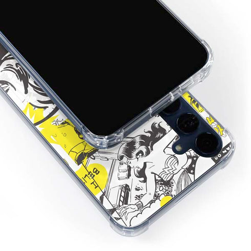 DC Comics Wonder Woman Vintage Comic Art Galaxy A55 5G Clear Case