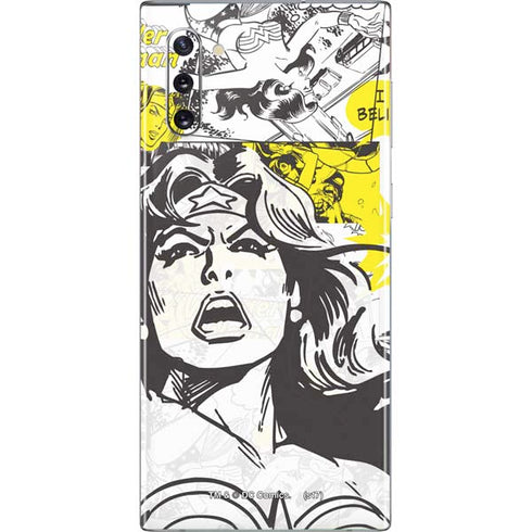 DC Comics Wonder Woman Vintage Comic Art Galaxy Note 10 Skin