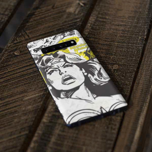 DC Comics Wonder Woman Vintage Comic Art Galaxy S10 Skin