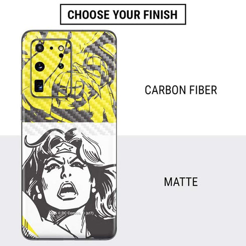 DC Comics Wonder Woman Vintage Comic Art Galaxy S20 Ultra 5G Skin