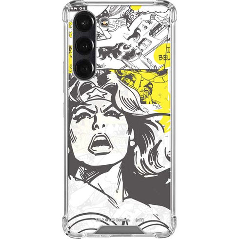 DC Comics Wonder Woman Vintage Comic Art Galaxy S24 FE Clear Case
